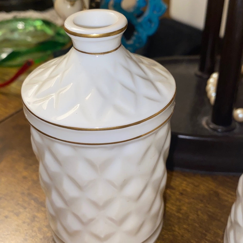 2pc Dresser Set vintage porcelain Irving W. Rice & Co. (Irice). Japan - Picture 3 of 6